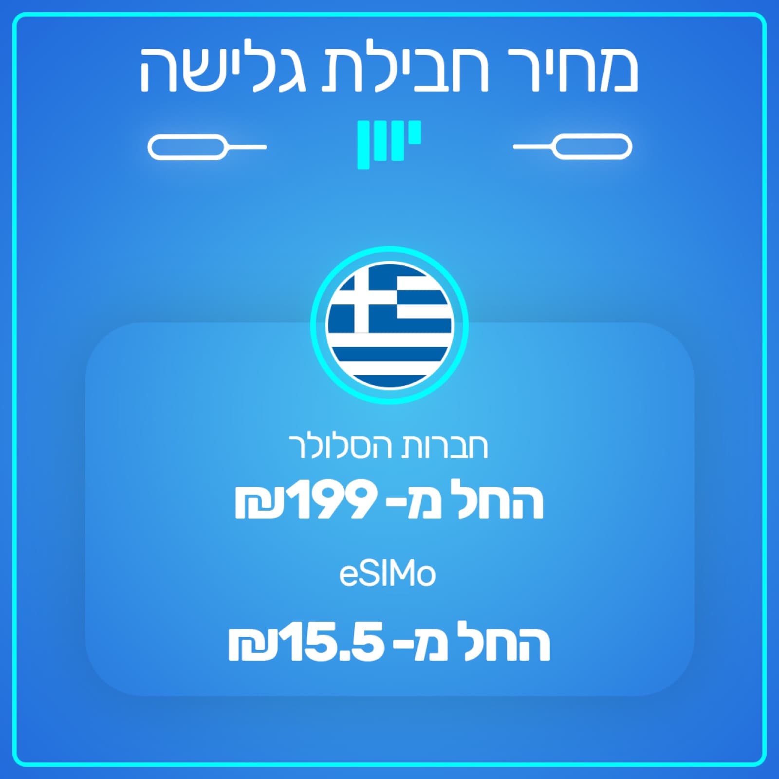 שקף מקרוסלת השוואת המחירים של eSIMo