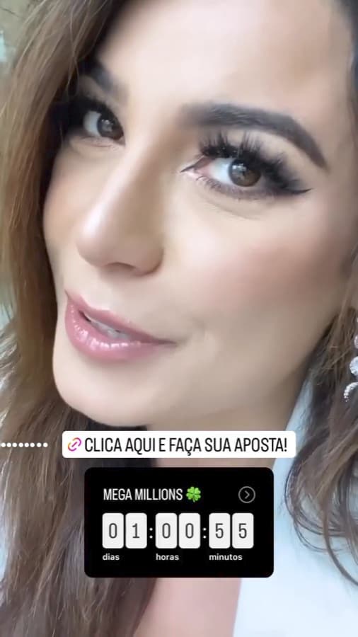 סטורי של Julia Gama עבור MegaMillions, בפורטוגזית